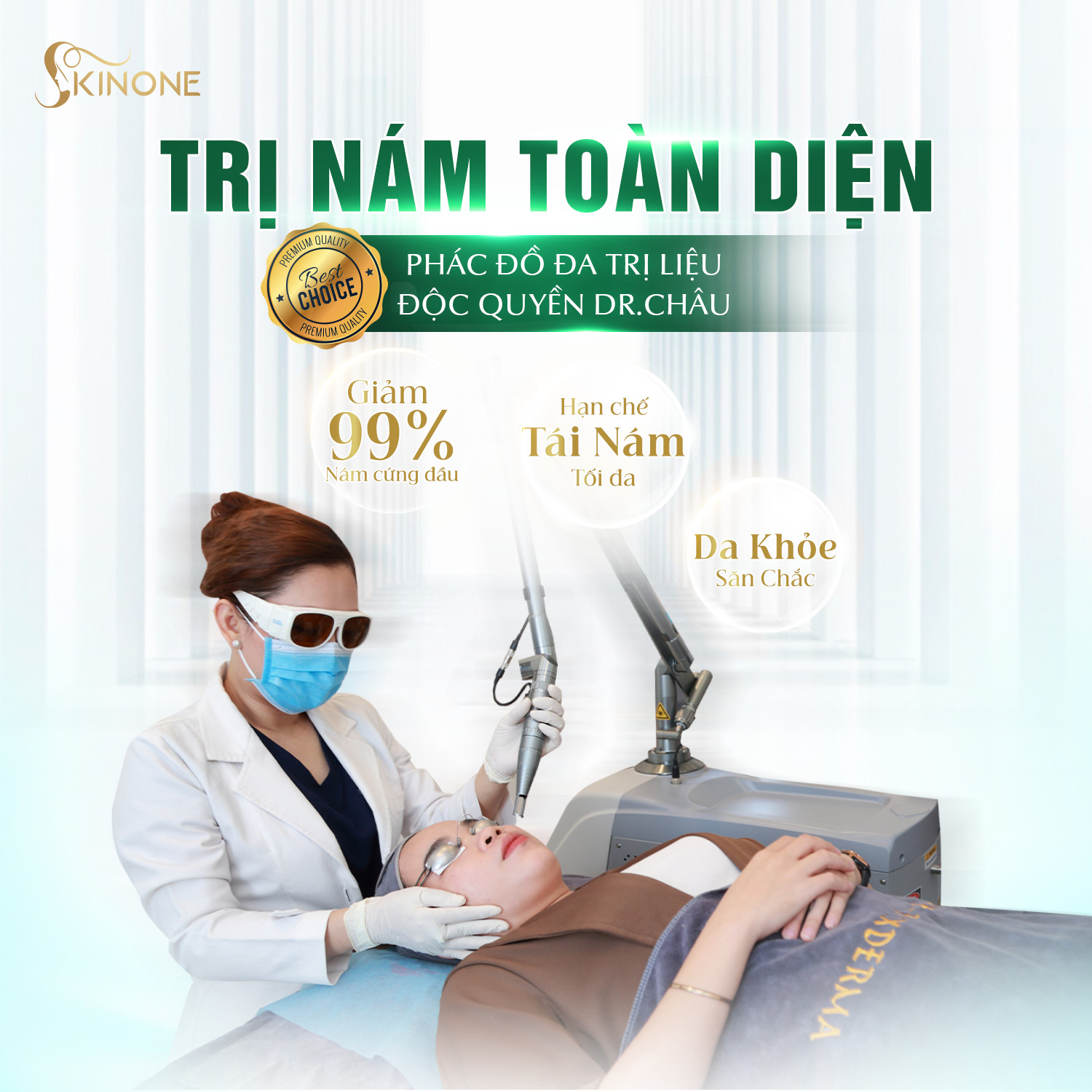 Ứng dụng công nghệ Laser chữa nám